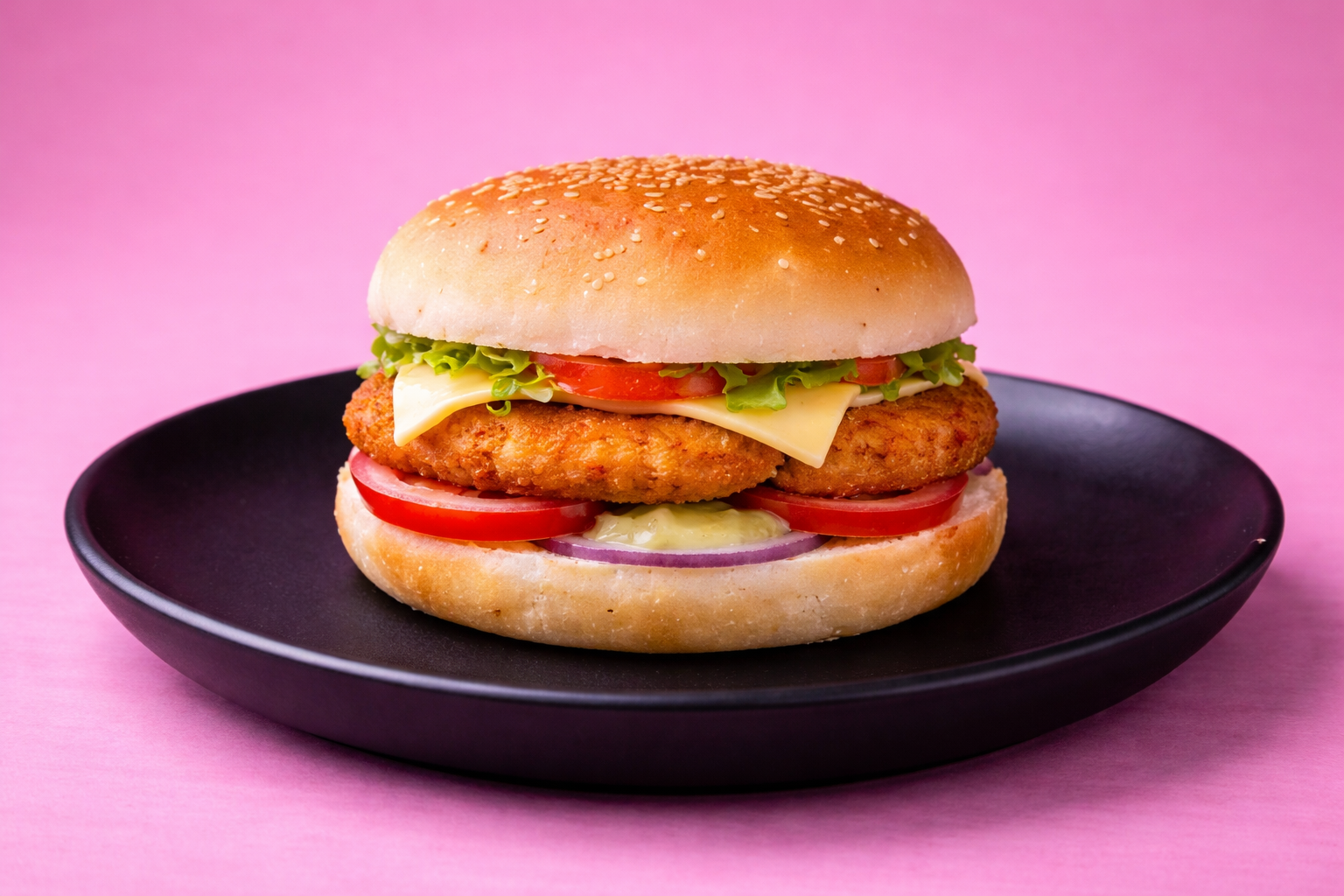 Aloo Tikki Bomb Burger